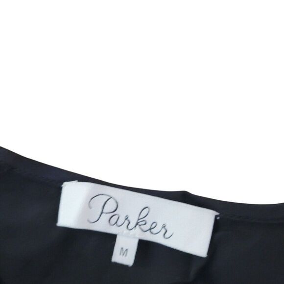 Parker Size M Silk Nassau Combo Abstract Print Tank Top Sleeveless Round Neck‎ - Picture 11 of 13